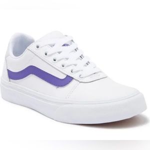 Vans Women’s Ward Deluxe Sneakers White & Purple